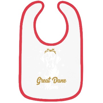 Discover Cute Dog Mom Polka Dot Hair Bow Great Dane Mom Bibs