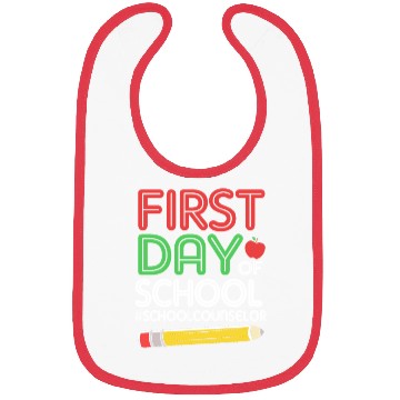 Discover Funny School Counselor First Day Of School Bibs
