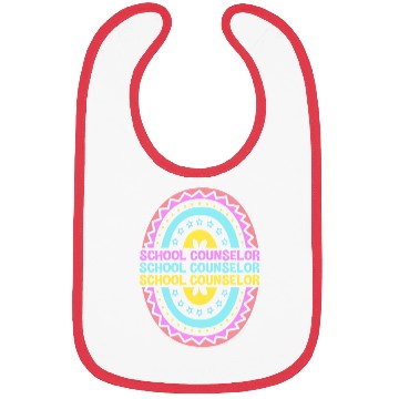 Discover Rainbow Boho School Guidance School Counselor Bibs