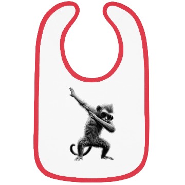 Discover Funny Dabbing Monkey Animal Lover Monkeys Dab Bibs