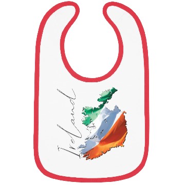 Discover Ireland | Real Flag | Flag Map EN Bibs