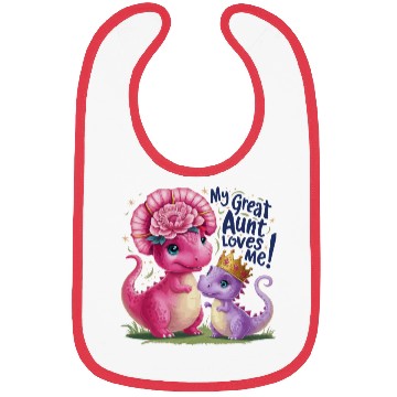 Discover My Great Aunt Loves Me Bibs