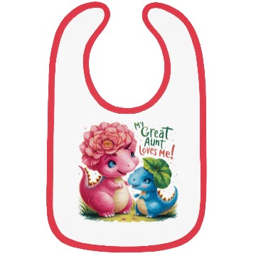 Discover My Great Aunt Loves Me Bibs