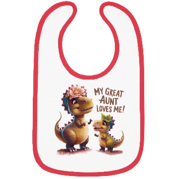 Discover My Great Aunt Loves Me Bibs