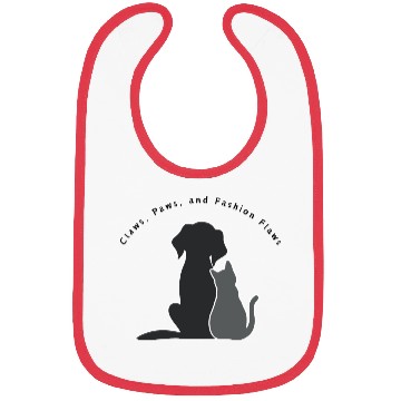 Discover Claws, Paws, and Fashion Flaws Bibs