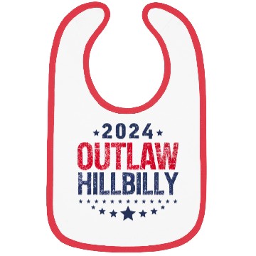 Discover Trump Vance 2024 Outlaw Hillbilly US Flag Bibs