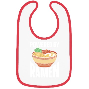 Discover Powered By Ramen Anime Japanese Soup Cup Noodle Bibs