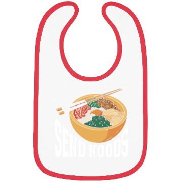 Discover Send Noods Funny Japanese Ramen Noodle Bibs
