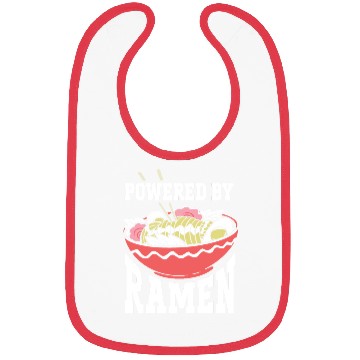 Discover Powered By Ramen Anime Japanese Soup Cup Noodle Bibs