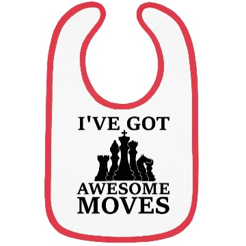 Discover Funny Chess Player Checkerboard Chess Board Bibs