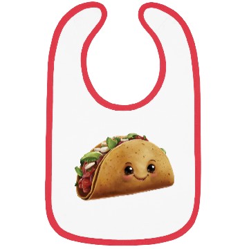 Discover Happy Tacos Realistic Bibs