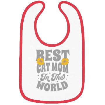 Discover Best Cat Mom in the World Bibs