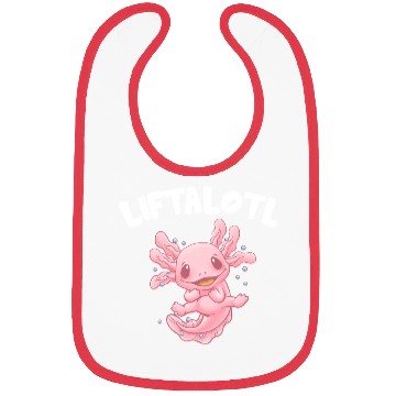 Discover Liftalotl Workout Axolotl Gym Salamander Funny Wei Bibs