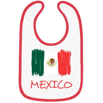 Discover Mexican Flag Bibs