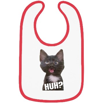 Discover Funny Cross Eyed Cat Meme Huh Funny Cat Bibs