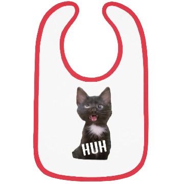 Discover Funny Cross Eyed Cat Meme Huh Funny Cat Bibs