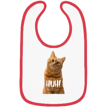 Discover Funny Cross-Eyed Cat Meme Huh Funny Cat Bibs
