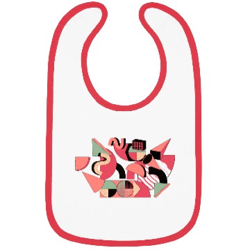 Discover geoGeometric Abstraction in Pink Bibs