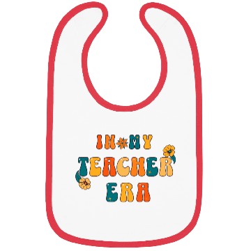 Discover In My Teacher Era Retro Bibs, Back to School