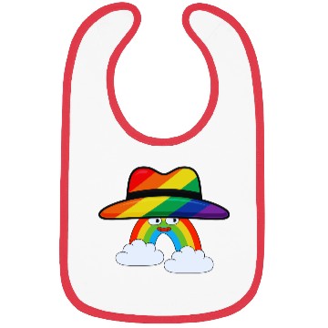 Discover colorful Rainbow with Hat Bibs