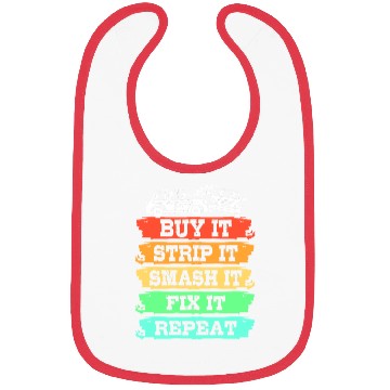 Discover Buy It Smash It Fix It Repeat Demolition Derby Bibs