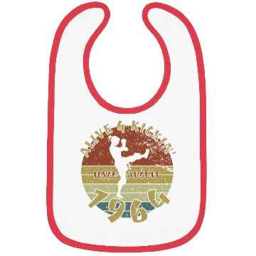 Discover 60th birthday Alive and kickin since 08/1964 Bibs