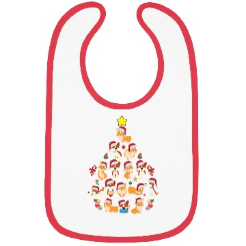 Discover Corgi Christmas Tree Dog Santa Merry Corgmas Xmas Bibs
