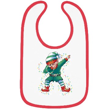 Discover Dabbing Elf Christmas Tree Lights Xmas Family Bibs