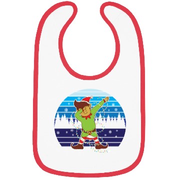Discover Dabbing Elf Christmas Tree Lights Xmas Family Bibs