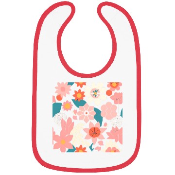 Discover Vintage Floral Design in Muted Colors Bibs