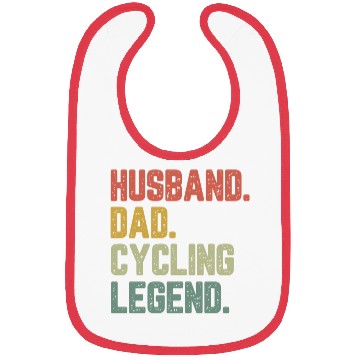 Discover Husband Dad Cycling Legend Funny Father Bibs