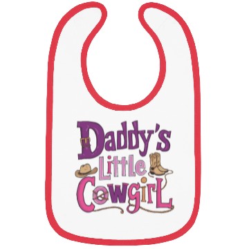 Discover Daddy's Little Cowgirl Bibs