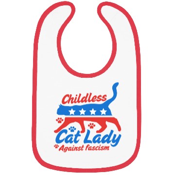 Discover Childless cat Lady 2024 election campaign Bibs