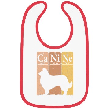 Discover Rough Collie Periodic Table Elements Dog Lover Bibs