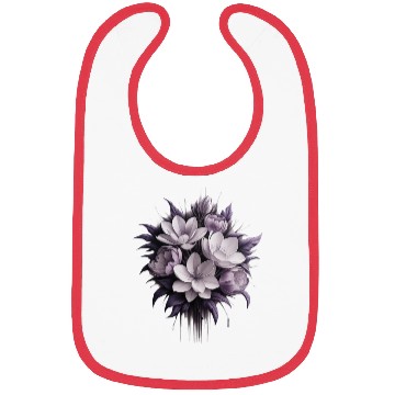 Discover Cute flower purple Bibs