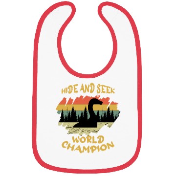 Discover Hide Seek Champion Nessie Loch Ness Cryptid Retro Bibs