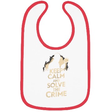 Discover Keep Calm And Solve The Crime Murder Mystery Bibs