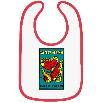 Discover Swedish Safety Matches Butterflies Bibs