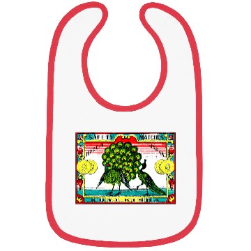 Discover Japanese Safety Matches Matchbox Art Peacocks Bibs