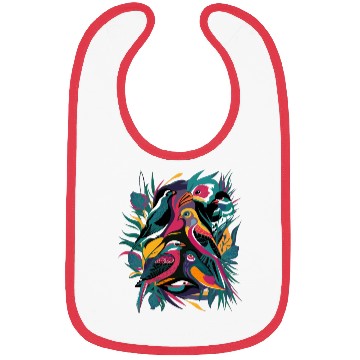 Discover Bird Color Art Bibs
