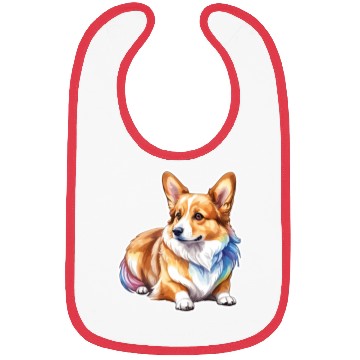 Discover Pembroke Welsh Corgi Watercolor Bibs