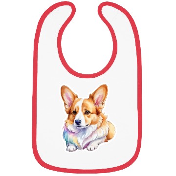 Discover Pembroke Welsh Corgi Watercolor Bibs
