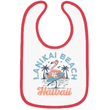 Discover Vintage Beach Flamingo Bibs