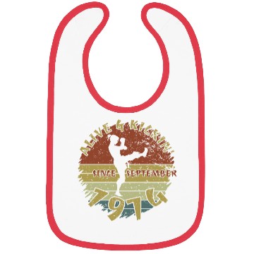 Discover 50th birthday Alive and kickin since 09/1974 Bibs