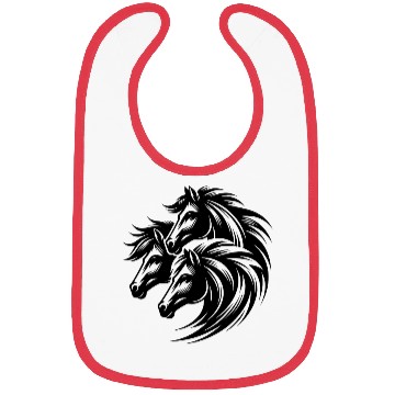 Discover Elegant Horse Heads With Wild Manes Bibs