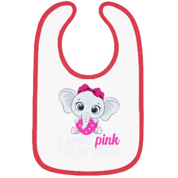 Discover I Wear Pink For My Sister Breast Cancer Awareness Bibs