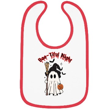 Discover Boo-tiful Night Halloween Bibs
