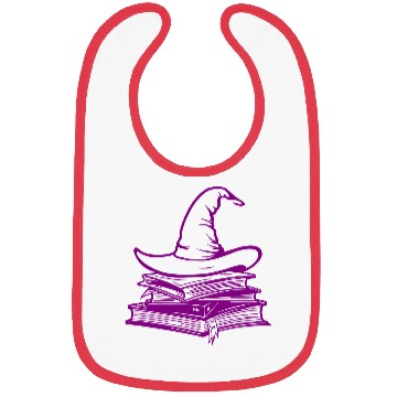 Discover Wizard Hat On Stack Of Books - Back to School Bibs