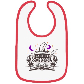 Discover Back To School Wizard Hat Book Vector 3 Colors Bibs