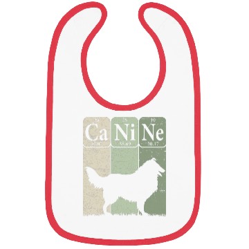 Discover Rough Collie Periodic Table Elements Dog Lover Bibs